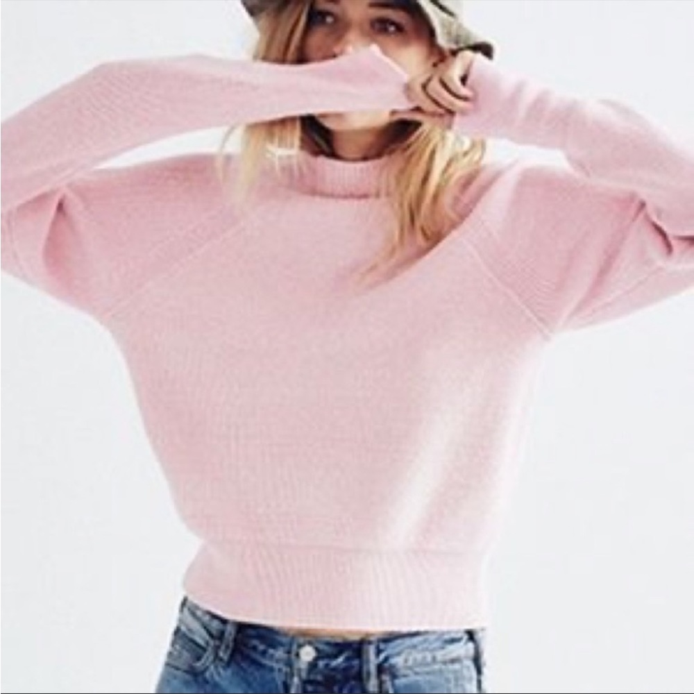 Free people pink sweater